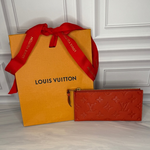 Louis Vuitton Handbags - Louis Vuitton Empreinte Leather Zip Pouch – Red